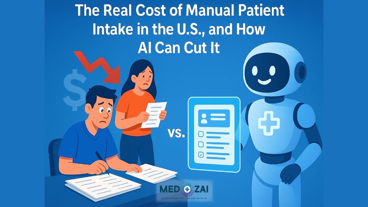 The Real Cost of Manual Patient Intake in the U.S., and How AI Can Cut It