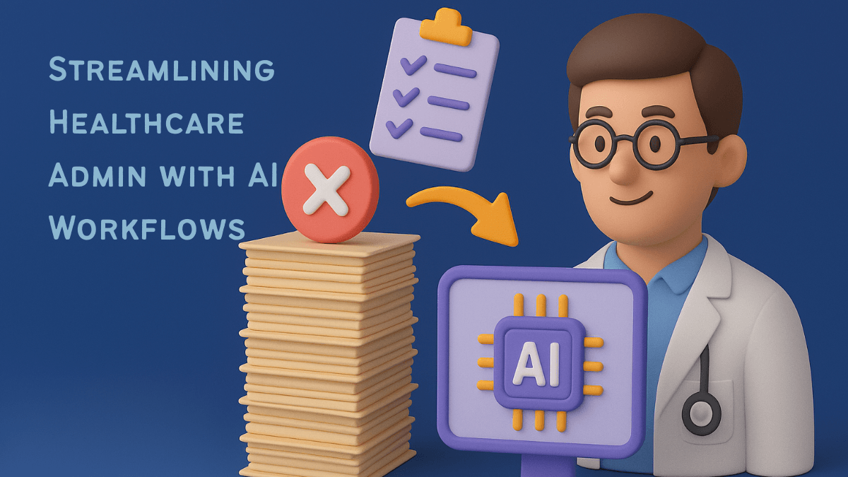 Reducing the Administrative Burden in Healthcare with AI‑Powered Workflows